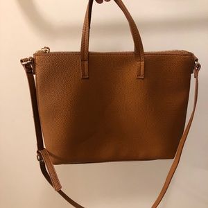 Brown faux leather purse